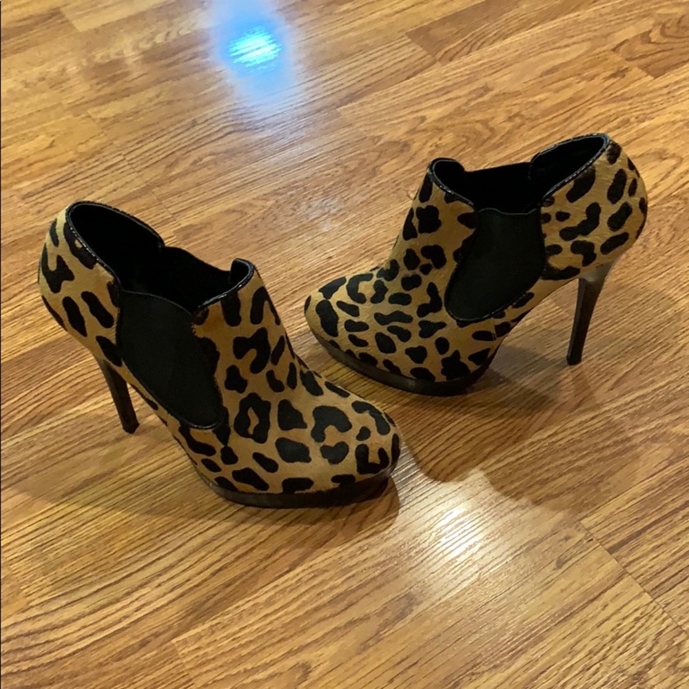 Aldo Leopard Print Booties